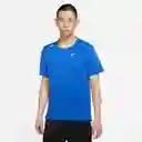 Nike Camiseta M Df Rise 365 Ss Para Hombre Azul Talla XL