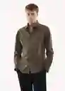 Camisa Play Khaki Talla L Hombre Mango