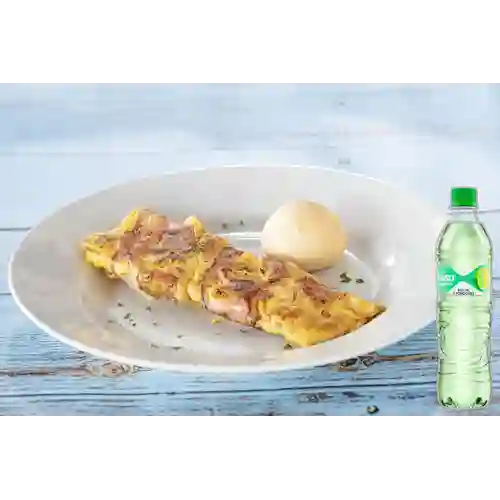 Combo Omelette Zamba + Agua Lima Limon Brisa