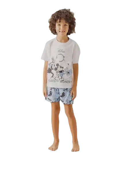 Pijama Camiseta Manga Corta y Pantalón Corto Estampado 2 T. 6