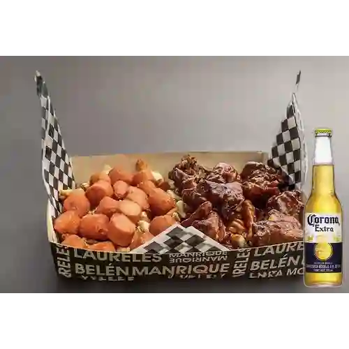 Combo Papas Santa Mónica + Cerveza Corona Bot. 355ml