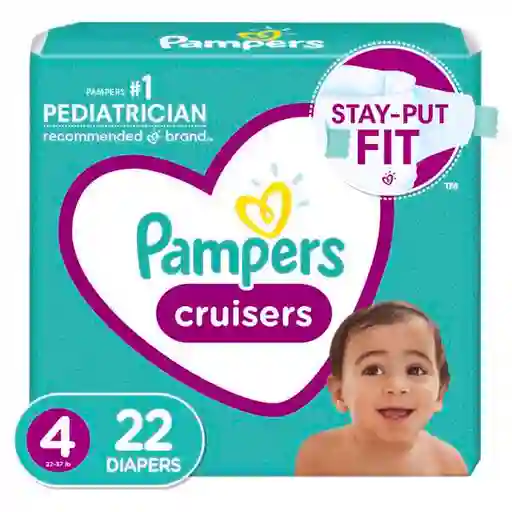 Pampers Pañales Desechables Cruisers Talla 4