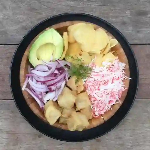 Surf poke con bebida
