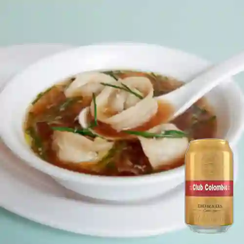 Combo Sopa de Wonton + Club col. Dorada Lta 330ml