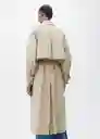 Abrigo Trench Class Beige Talla XL Mujer Mango