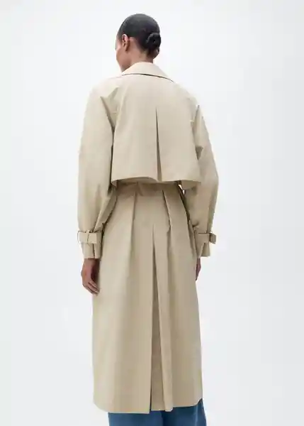 Abrigo Trench Class Beige Talla XL Mujer Mango