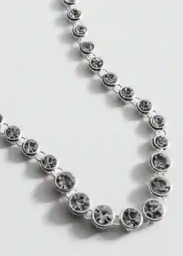 Collar Oberon Plata Talla 99 Mujer Mango