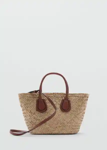 Bolso P Serifos Cuero Talla 99 Mujer Mango