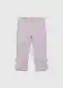 Pantalón Anna Rosa Pastel Talla XS Mujer Mango