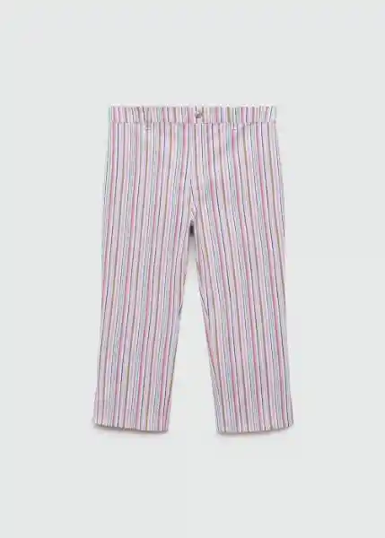 Pantalón Anna Rosa Pastel Talla XS Mujer Mango