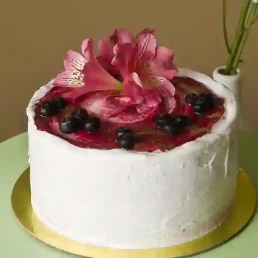 Torta frutos rojos libre de lácteos