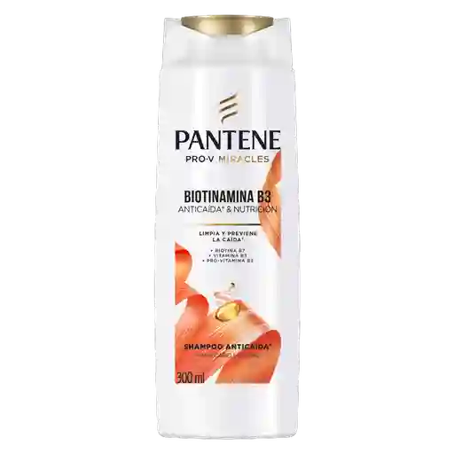 Pantene Shampoo Anticaída Biotinamina + B3 300 mL