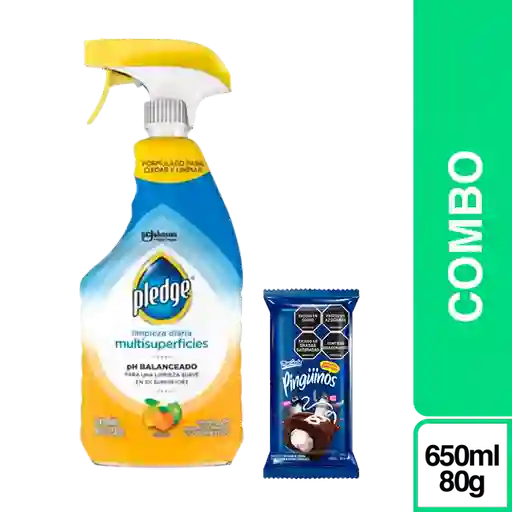 Combo Gratis Pingüino + Pledge Limpiador Multisuperficies 650 mL