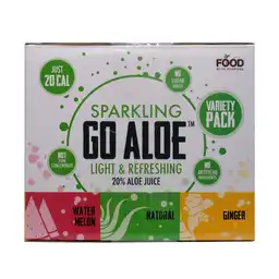 Food With Purpose Bebida de Aloe Con Gas go Aloe Sabor Variado