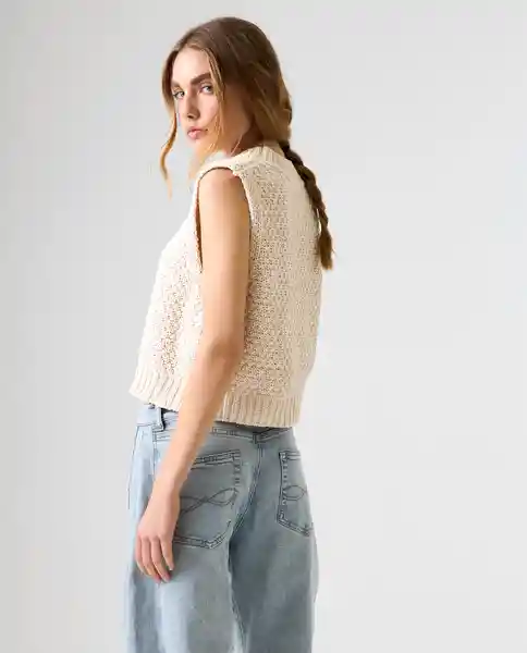 Chaleco Mujer Crudo Talla M 692G002_CRU120105 Americanino