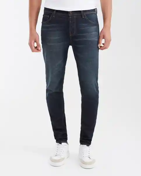 Jean Rider Masculino Azul Dark Talla 32/32 Chevignon