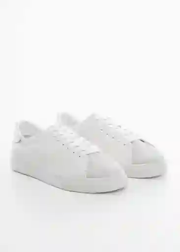 Zapatos Deportiva Base Blanco Talla 39 Mujer Mango