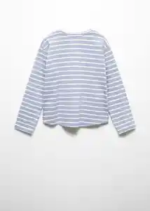 Camiseta Stripes Azul Talla 10 Niña Mango