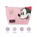 Cosmetiquera Forma Trapecio Mickey Mouse Minnie Rosa Miniso