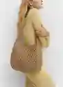 Bolso M Tarida Camel Talla 99 Mujer Mango