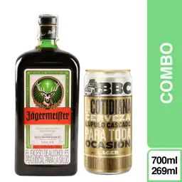 Combo Jagger + Cerveza Bbc la Cotidiana - Lata 269 mL