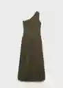Vestido Pelican Khaki Talla XS Mujer Mango