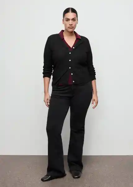 Cárdigan Flurry Negro Talla M Mujer Mango