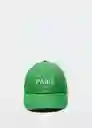 Gorra City Verde Talla 99 Mujer Mango