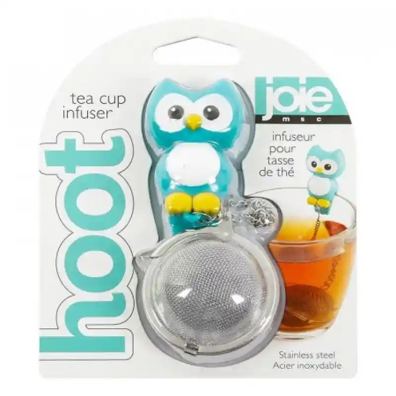 Joie-Hoot Infusor para Té Color Azul y Plateado