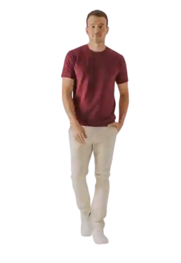 Pantalón Ajustado Blanco Para Hombre Arkitect