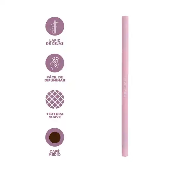Lápiz de Ceja Triangular Ultrafino Lovely u Cafe Medio Miniso