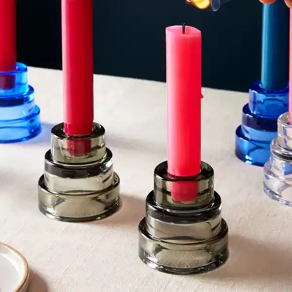 Areaware Candelabro Holder Gris
