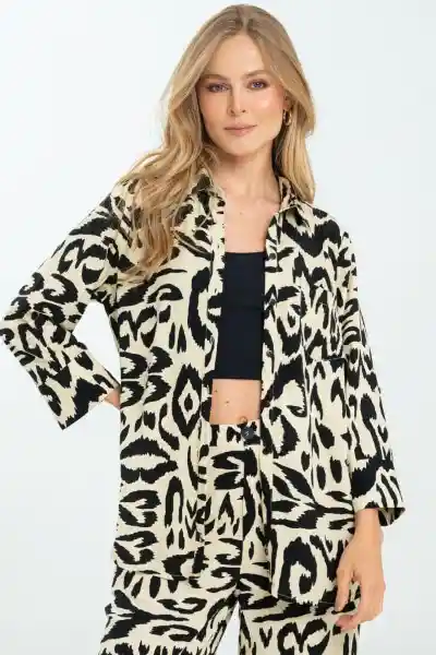 Blusón Ahitanha Color Negro Talla M Ragged