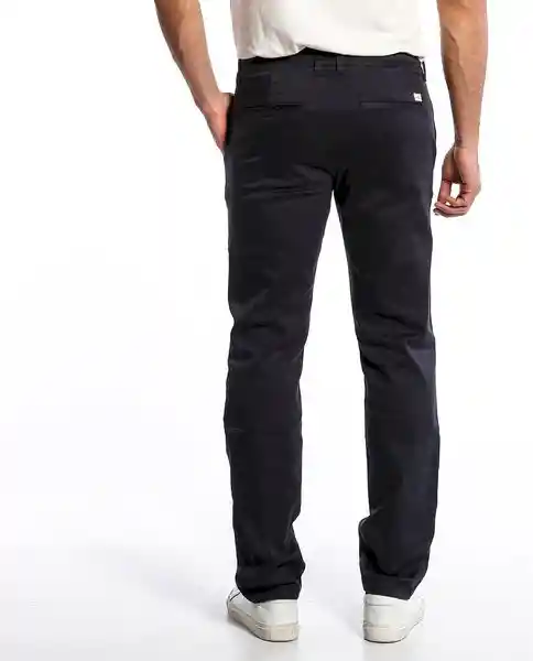 Pantalon Khakis Portland Azul Oscuro Talla 28 Hombre Chevignon