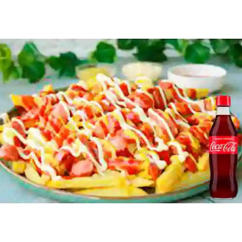 Combo Salchipapa + Coca-Cola Sabor Original 350 ml