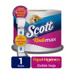 Scott Papel Higiénico Doble Hoja Rinde Max