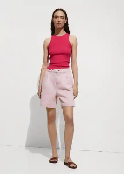 Top Karl Fucsia Talla S Mujer Mango