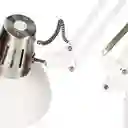 Lámpara Pie Metal Articulada 110V Blanco Diseño 0001