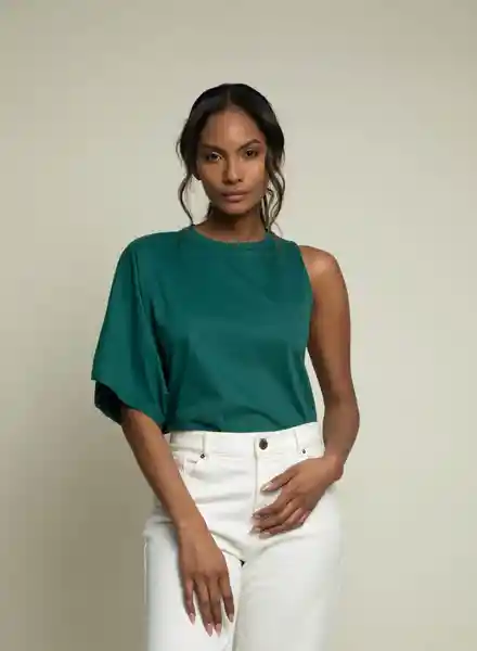 Camiseta Manga Larga Verde Talla XL