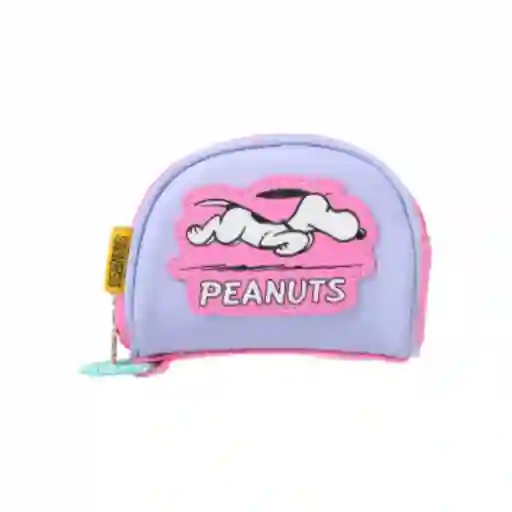 Monedero Serie Snoopy Colorful Vintage Morado Miniso