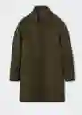 Abrigo Olbia Khaki Talla S Hombre Mango