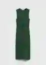 Vestido Fertina Verde Talla S Mujer Mango