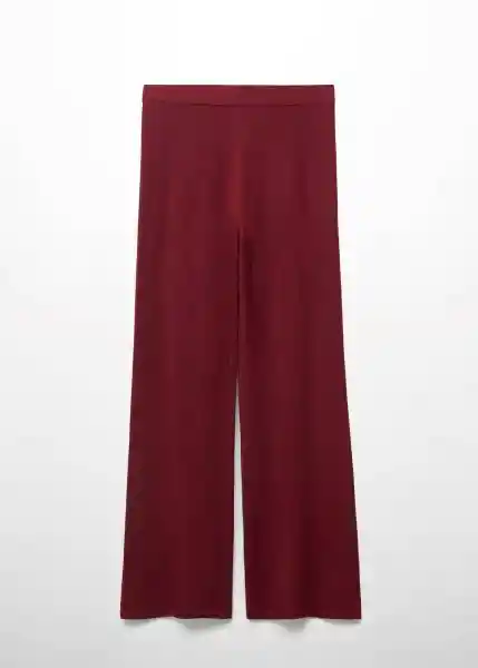 Pantalón Margot-A Vino Talla L Mujer Mango