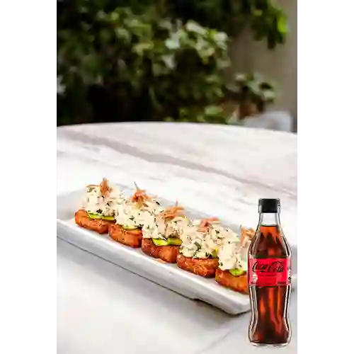 Combo Crispy Rice de Jaiba +Cocacola S/az 300ML