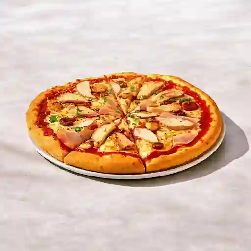 Pizza Grande 12 Porciones De 42cm Con Pollo Gratis