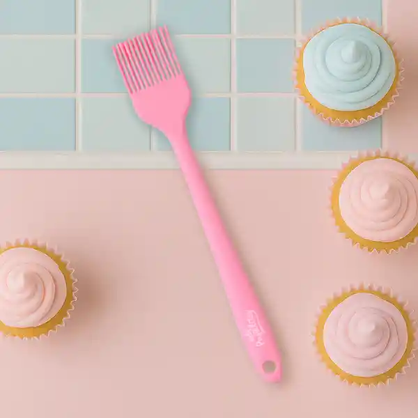 Cepillo Pequeño de Silicona Serie Mis Pastelitos Rosa Miniso