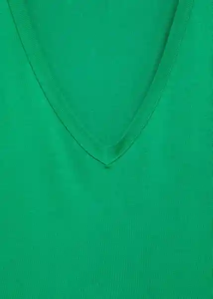 Camiseta Vispi Verde Talla M Mujer Mango