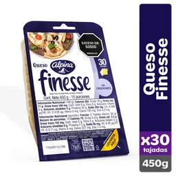 Finesse Queso Mozarella 30 Tajadas 450 g