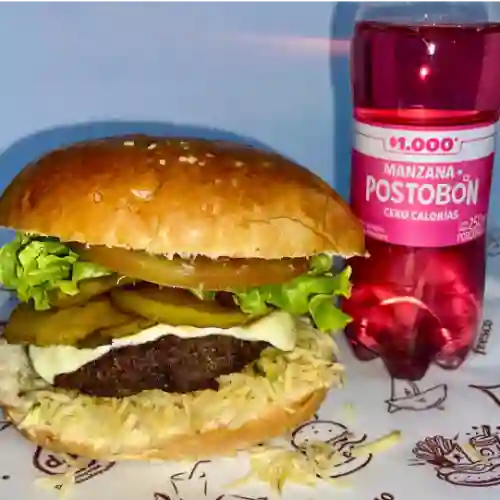 Hamburguesa con Manzanas Confitada+gaseo