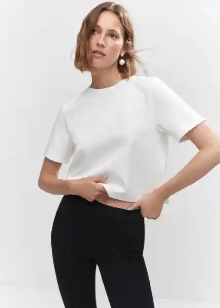 Camiseta Olivia-h Off White Talla XS Mujer Mango